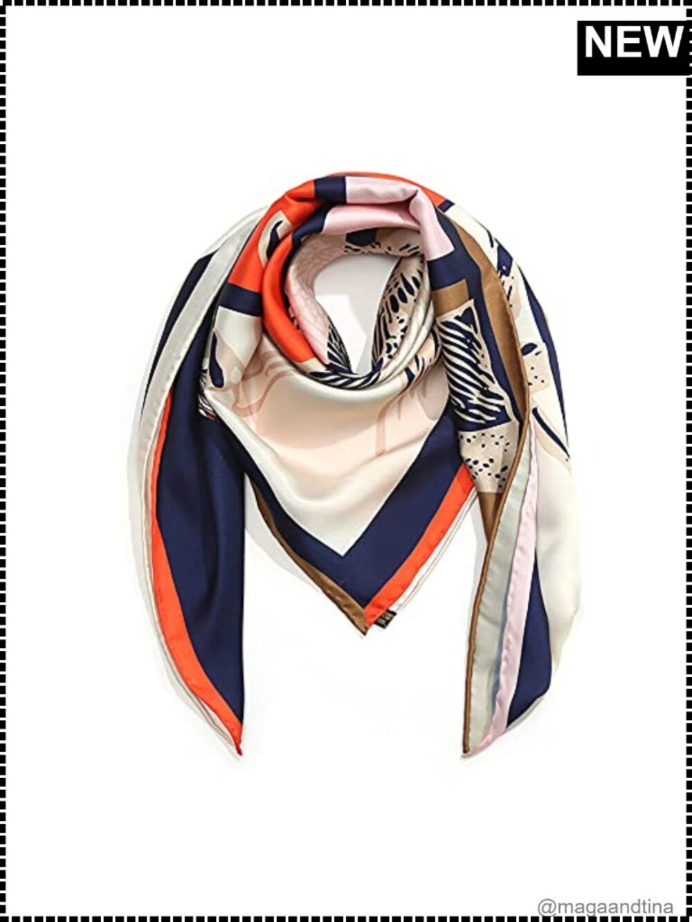 100% Mulberry Silk Scarf 35in Square Hair Wrap Gift Packed